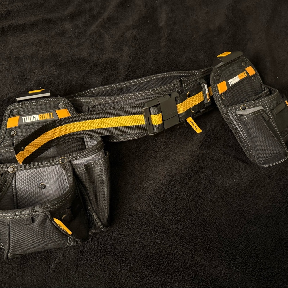 Black and Yellow Belt Bag